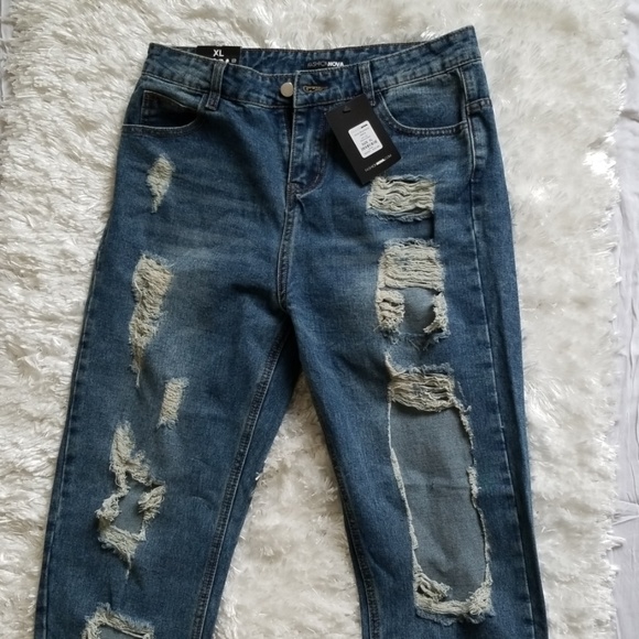 Fashionnova Distressed Janel Boyfriend 